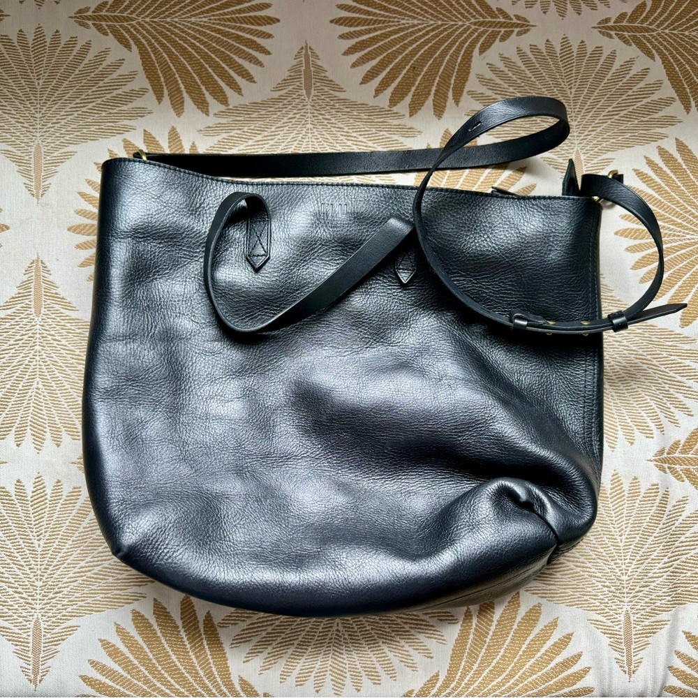 Large Black Leather Madewell Bag